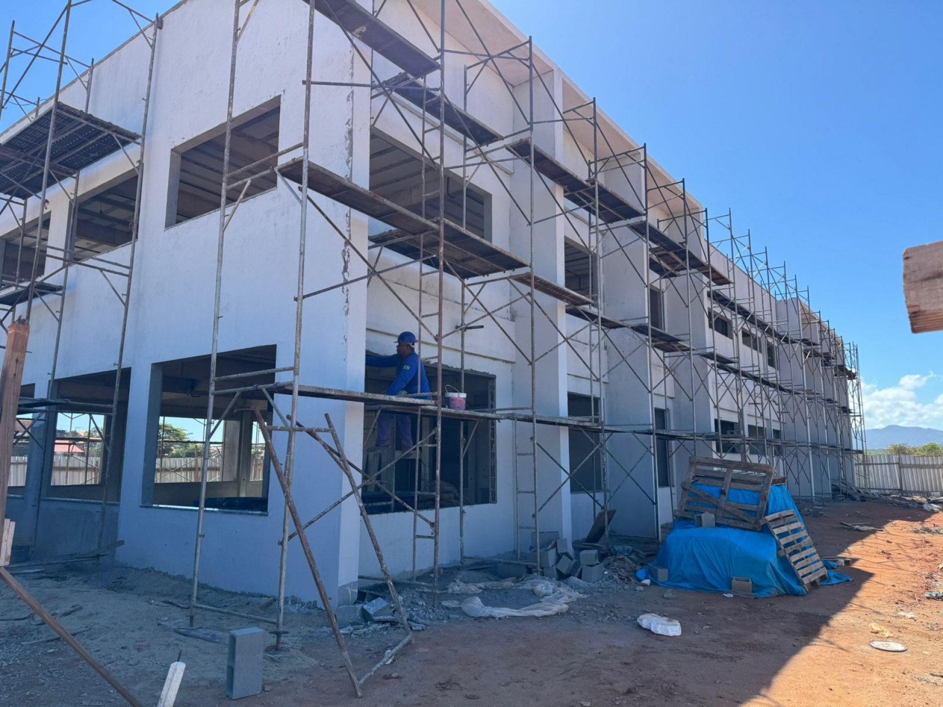 Prefeitura de Saquarema avança com as obras da Cidade da Educação - Divulgação/Prefeitura de Saquarema