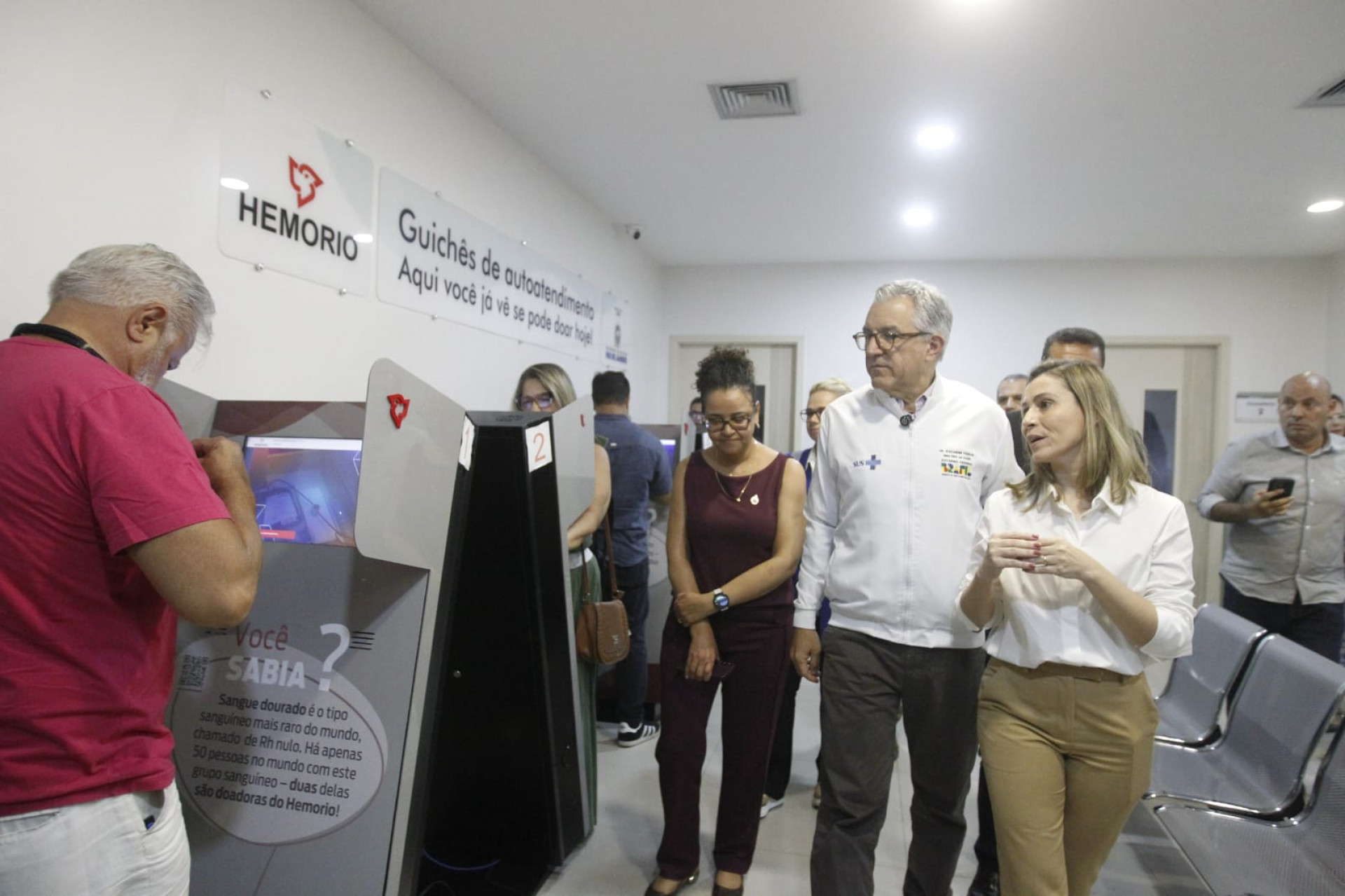 Ministro da Saúde Alexandre Padilha visitou Hemorio, no Centro, nesta sexta-feira - Reginaldo Pimenta/Agência O Dia