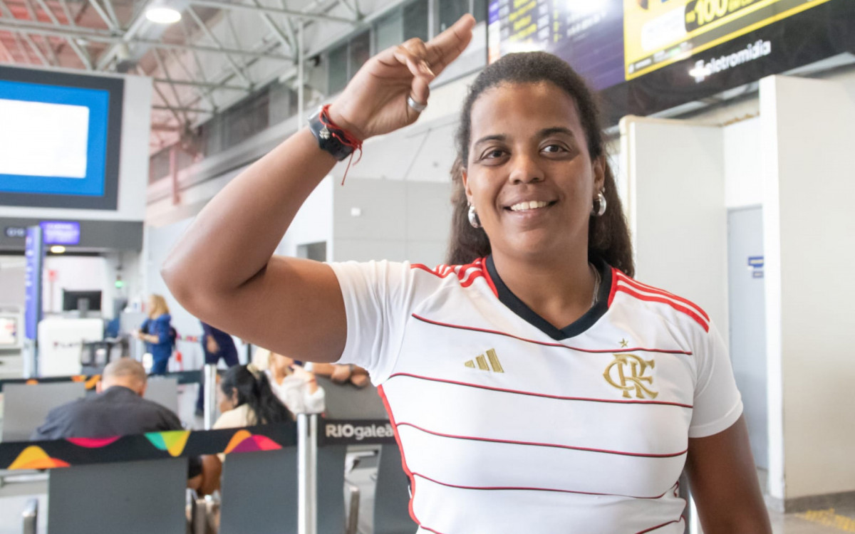 Soraia Assunção saiu de Angra para ir ao Galeão