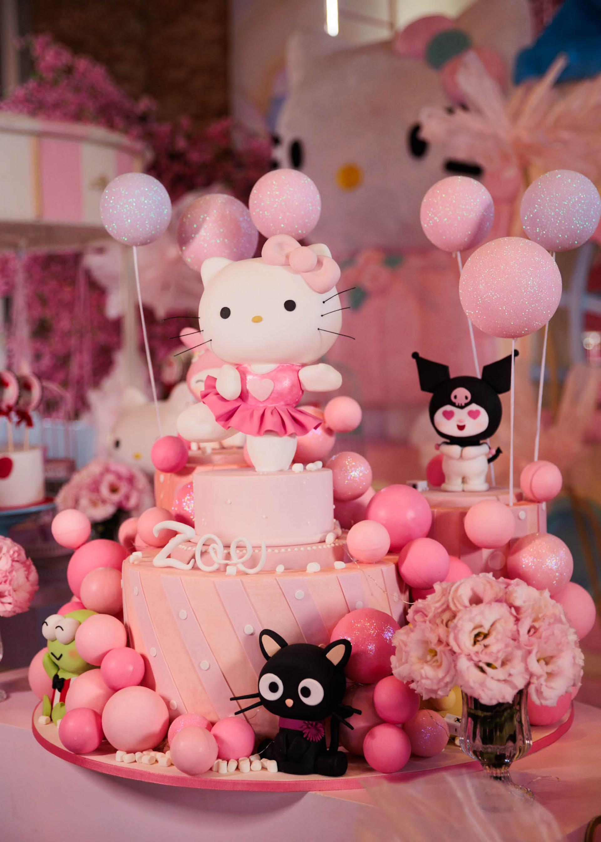 Zoe celebra 7 anos com festa temática Hello Kitty - Manuela Scarpa/Brazil News