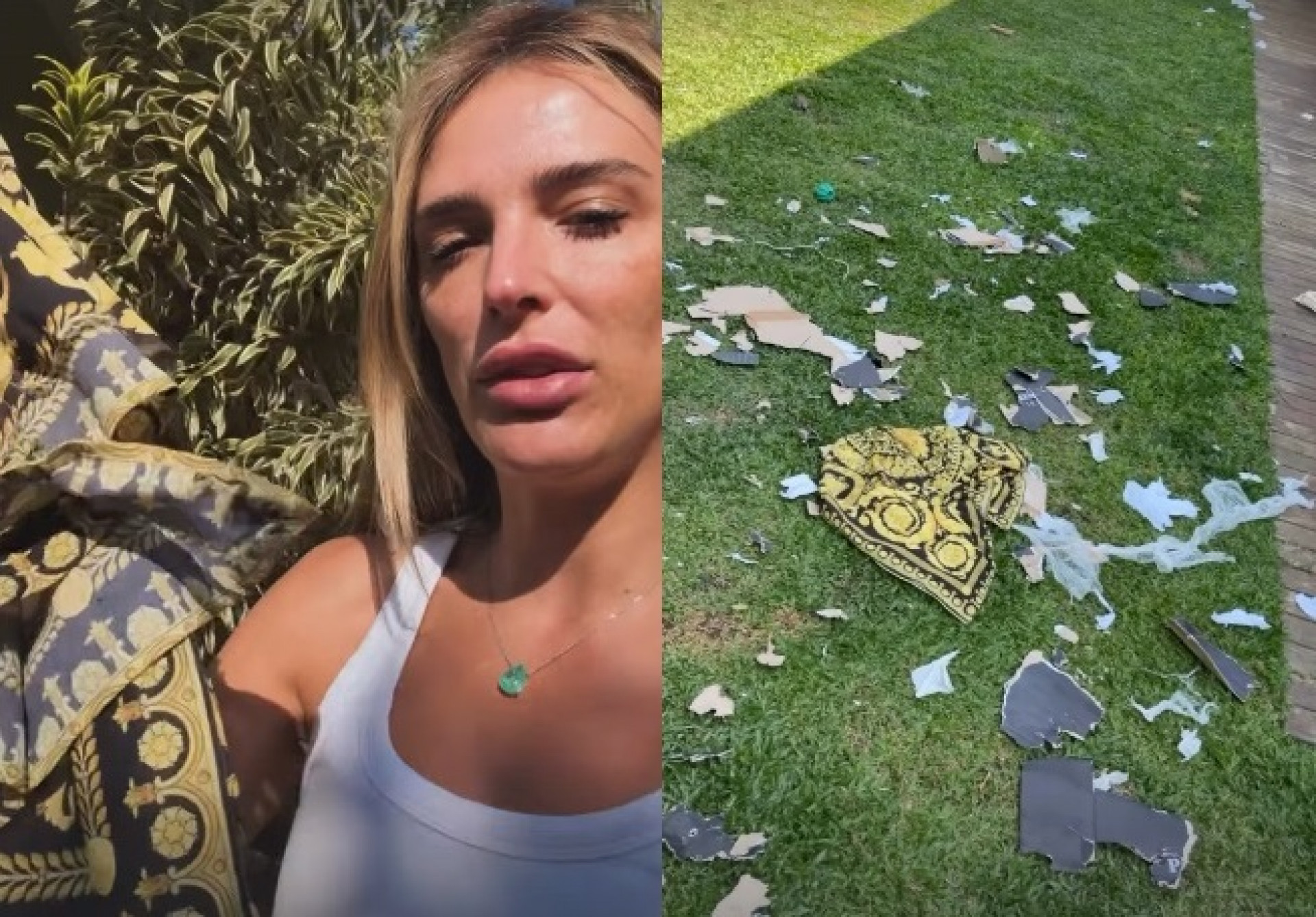 Rafa Brites mostrou vestido de grife rasgado por cachorros  - Reprodução/Instagram 