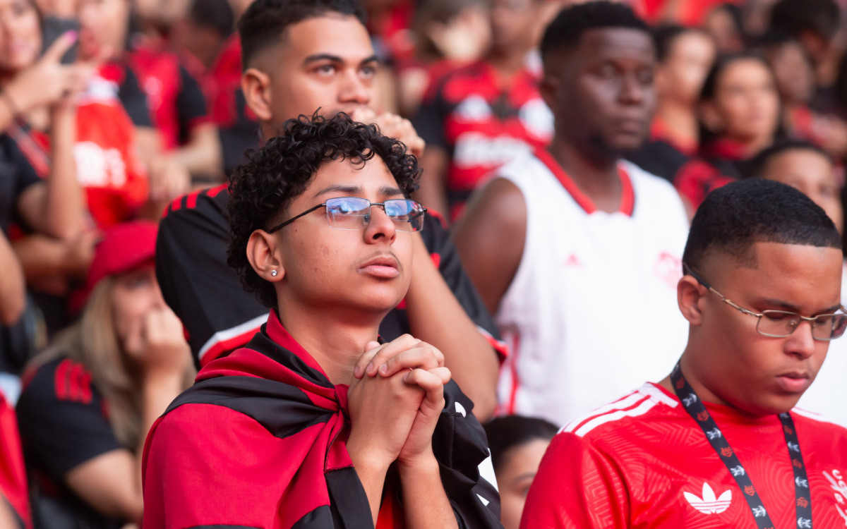 Torcedores do Flamengo no FlaFest no Maracanã, (estádio jornalista Mário Filho) Zona Norte do Rio de Janeiro,neste sábado (29). Fotos Érica Martin/ Agência O Dia