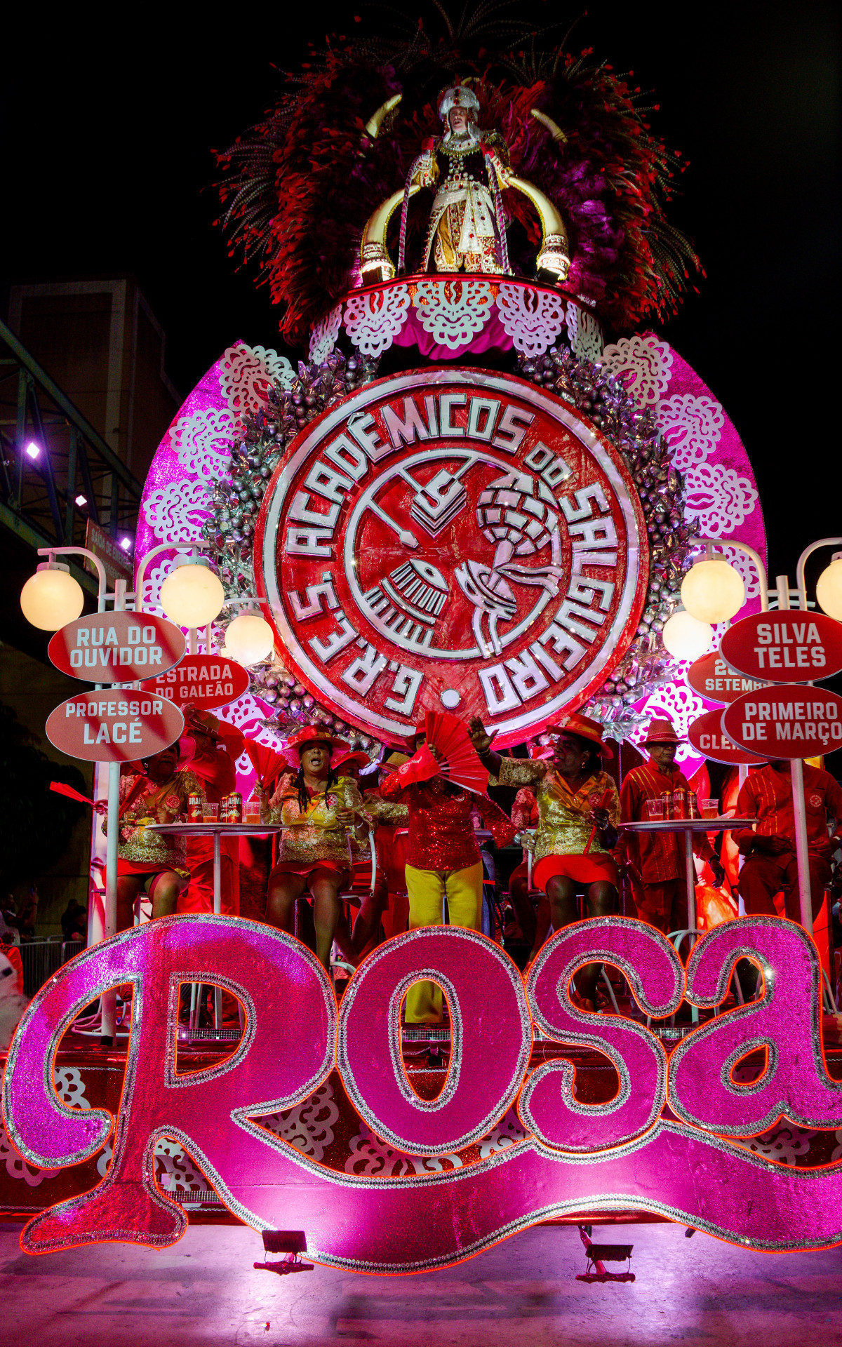 Salgueiro leva tripé para mini desfile na Cidade do Samba