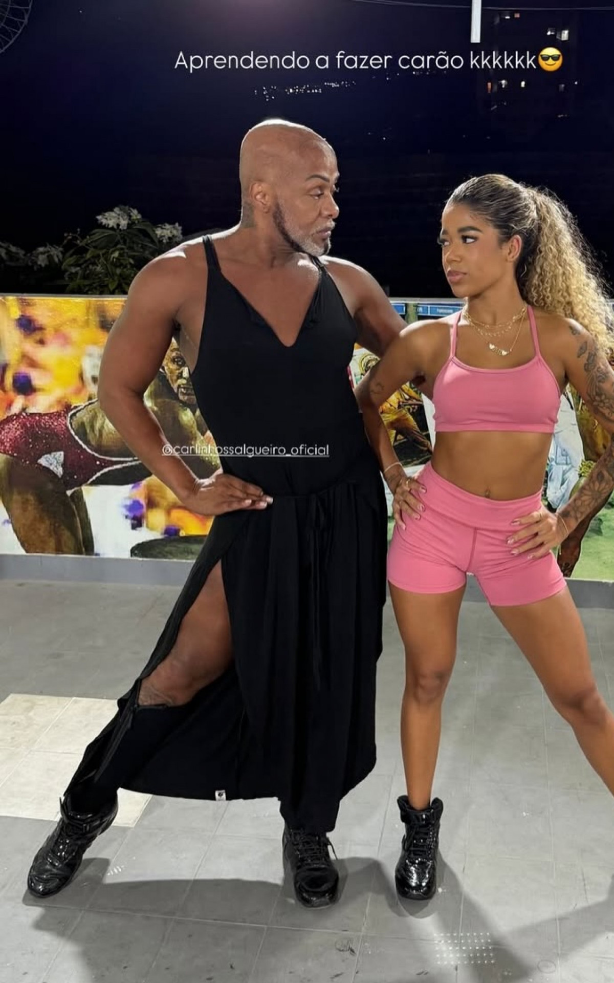 Carlinhos Salgueiro e Vivi Noronha - Reprodução/Instagram