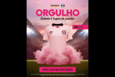 Grêmio lança promoção de uniforme rosa após declaração polêmica de Abel Braga