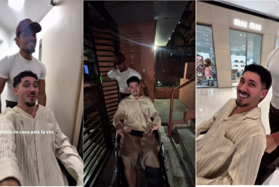 Vittor Fernando sai pela primeira vez após ser baleado no Rio