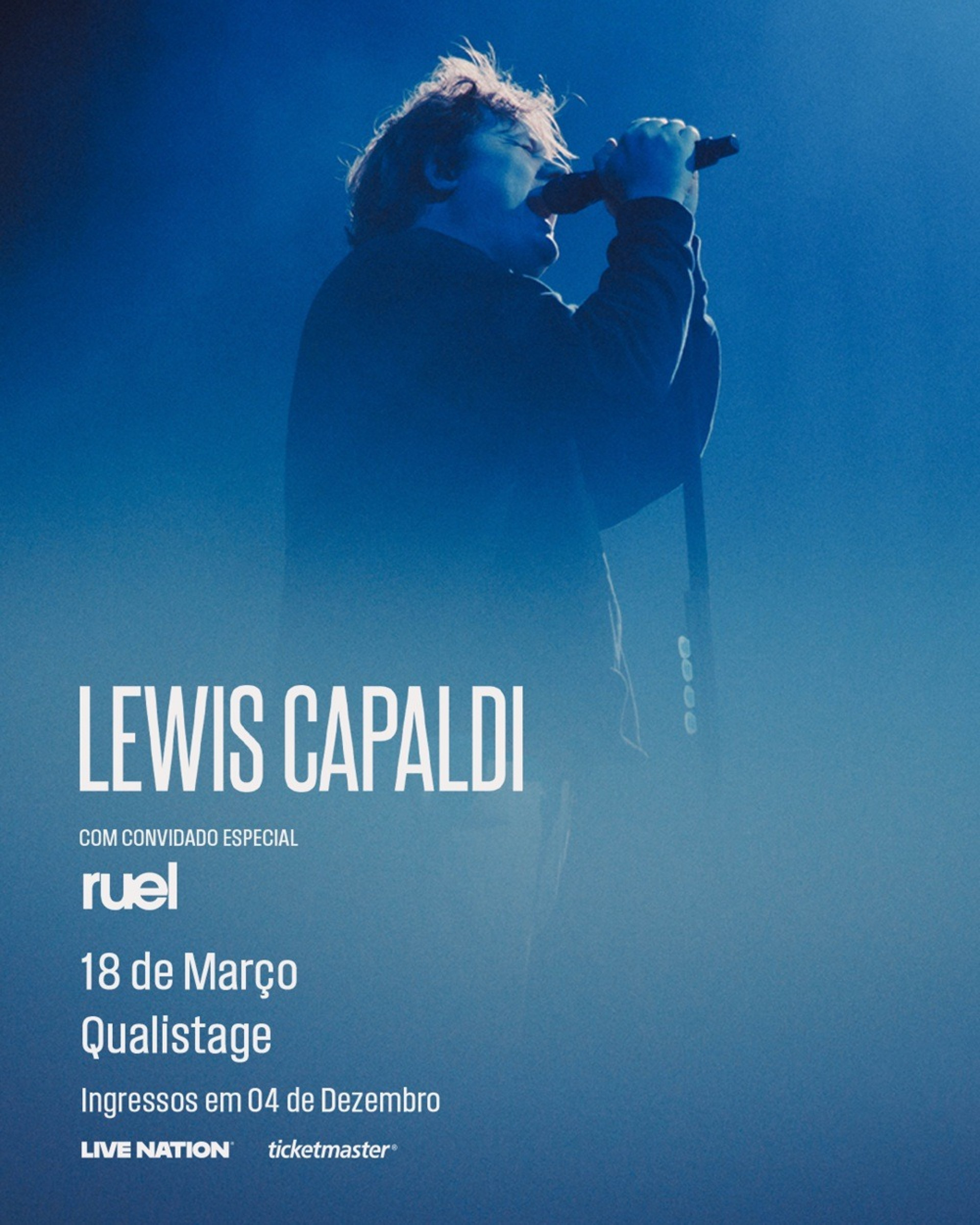 Lewis Capaldi anuncia show no Rio - Divulgação