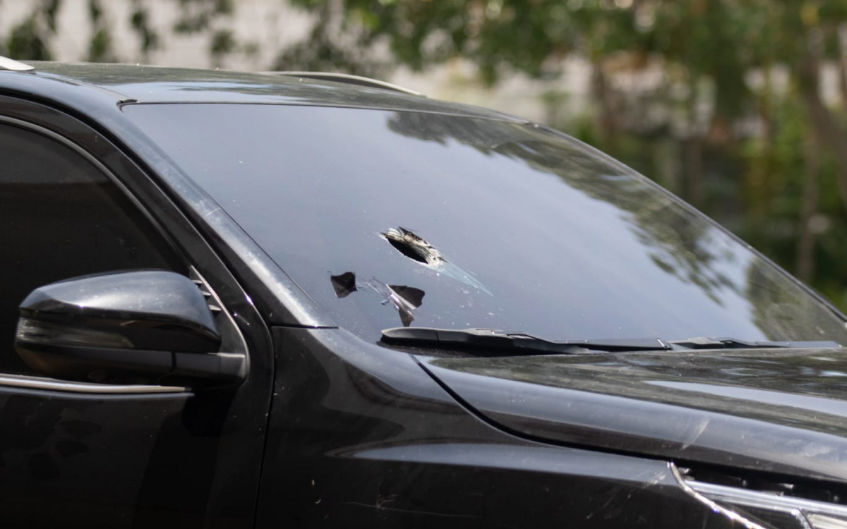 SUV blindado apreendido na operação tinha seteiras