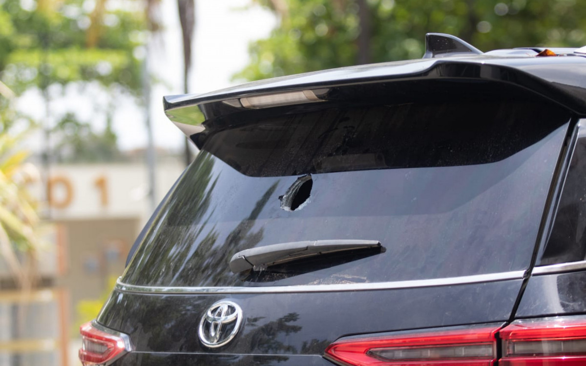 SUV blindado apreendido na operação tinha seteiras