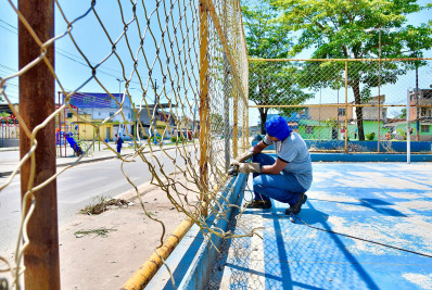 Força-tarefa de reforma e revitalização das praças prossegue em Santa Maria, Pilar e Heliópolis