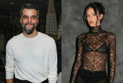 Wagner Moura pede conselho a Bruna Marquezine antes de desfile de moda