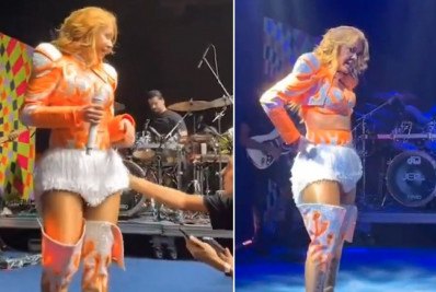 Vídeo: Joelma perde a paciência com fã que tocou em seu bumbum durante show