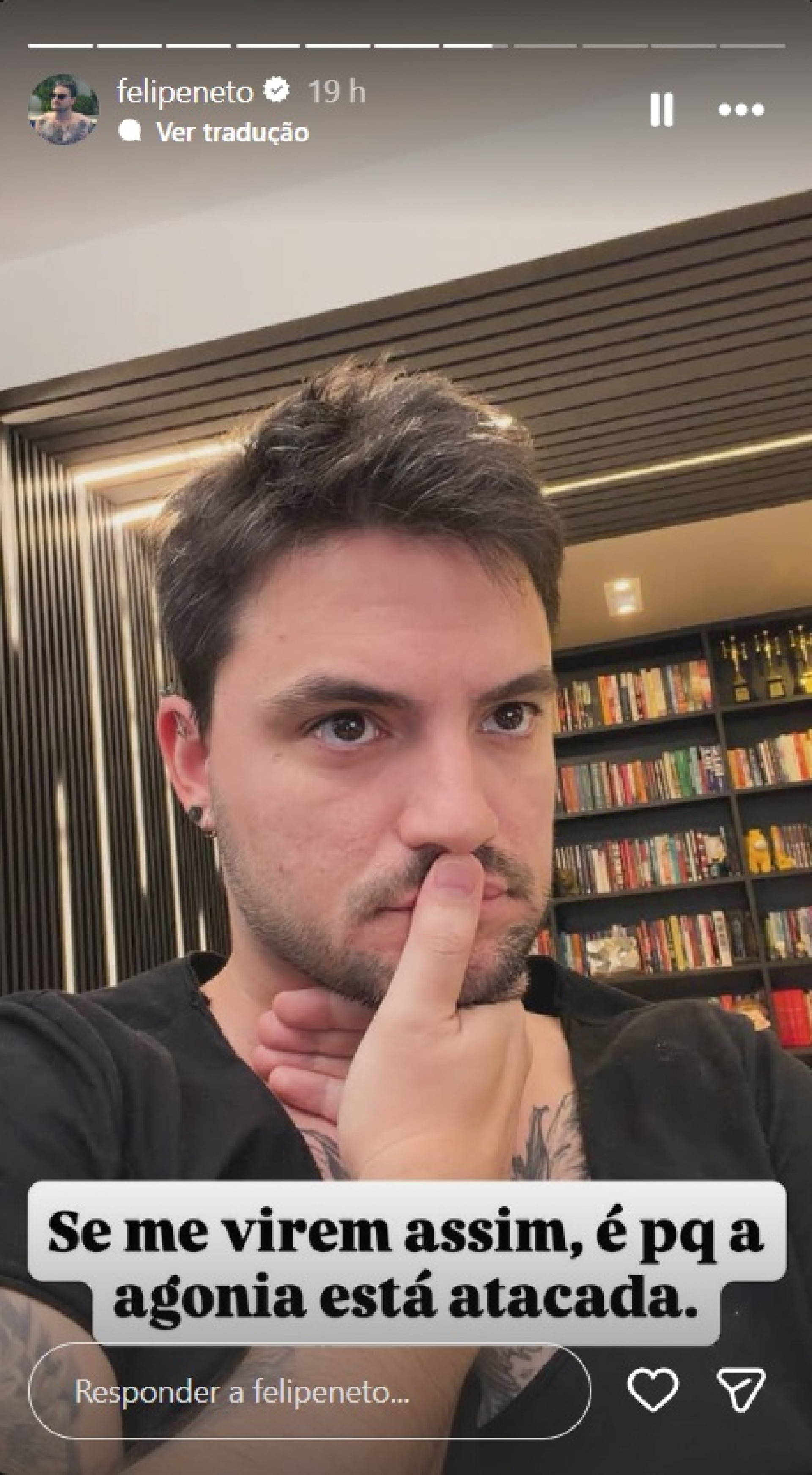 Influenciador mostra como ele fica quando está em crise - Reprodução / Instagram