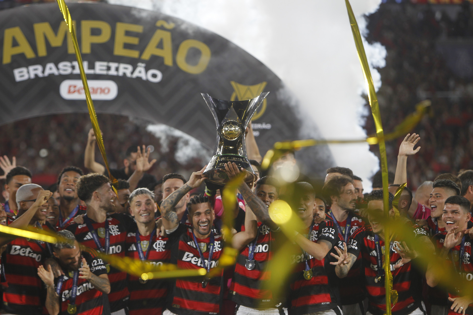 Flamengo conquistou o seu nono título do Brasileiro - Reginaldo Pimenta/Agência O Dia