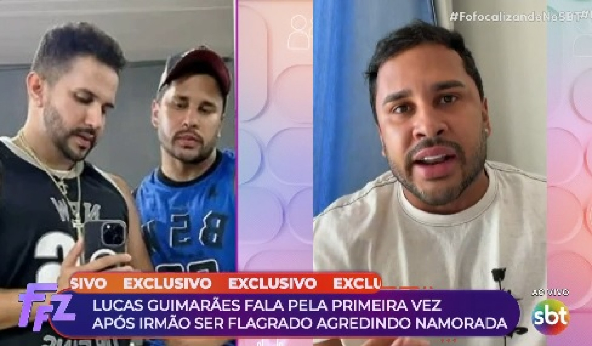 Lucas Guimarães falou sobre vídeo em que o irmão, Babal, agride namorada - Reprodução de Vídeo/ X