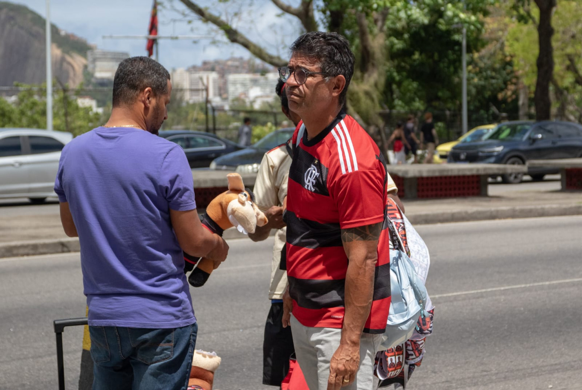 Torcedores do Flamengo exibem orgulho por 'semana perfeita' - Érica Martin / Agência O Dia