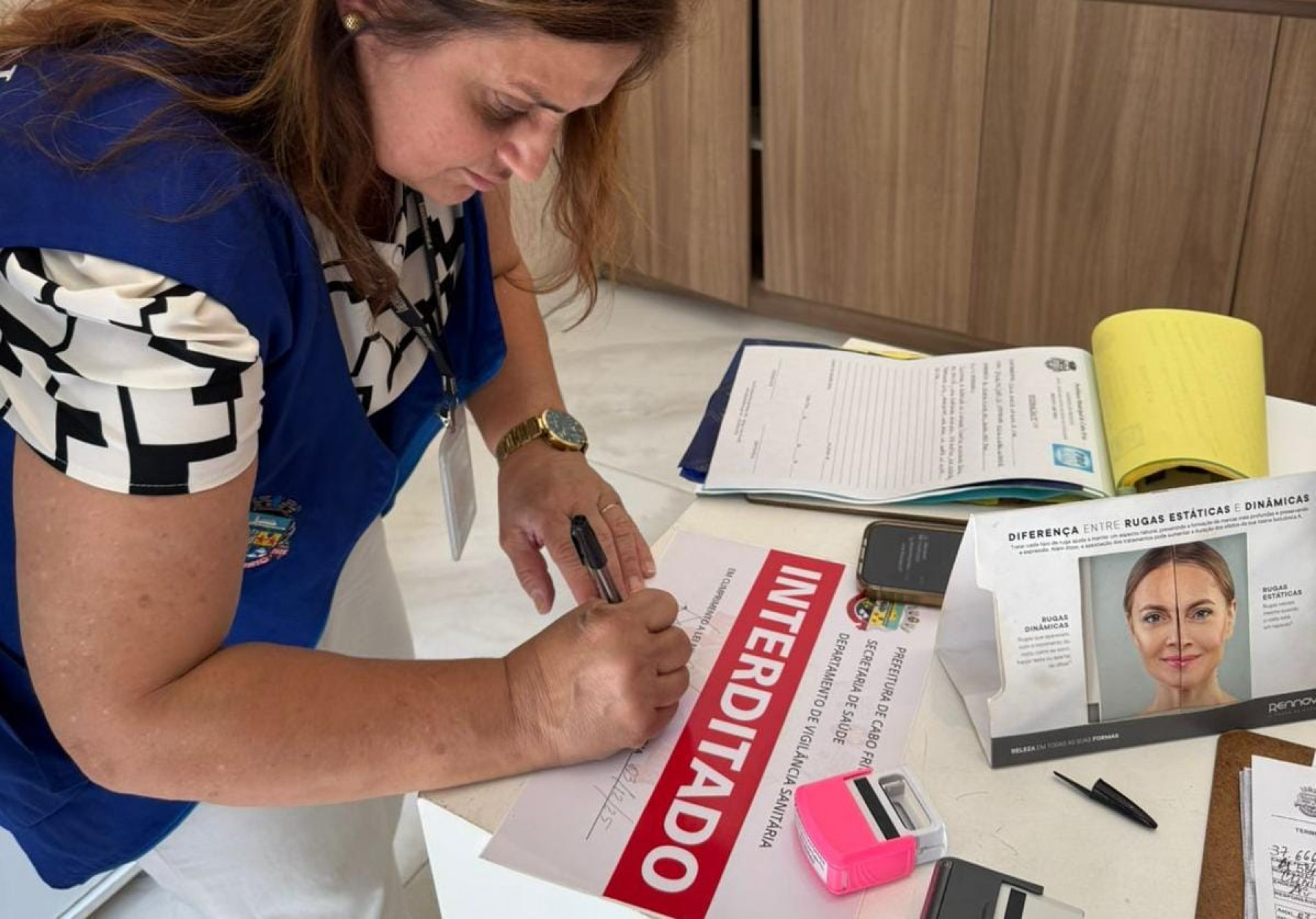 Clínica de estética é interditada  - Ascom