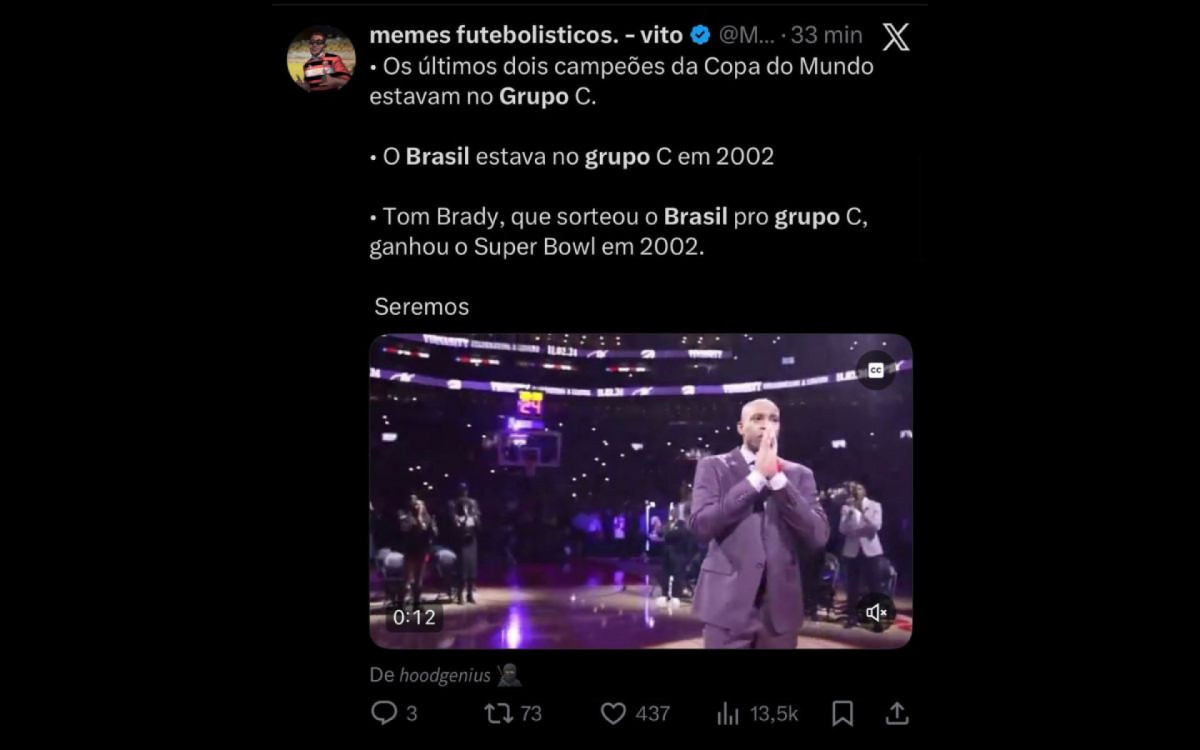 Definição da chave do Brasil na Copa do Mundo de 2026 agitou a Web