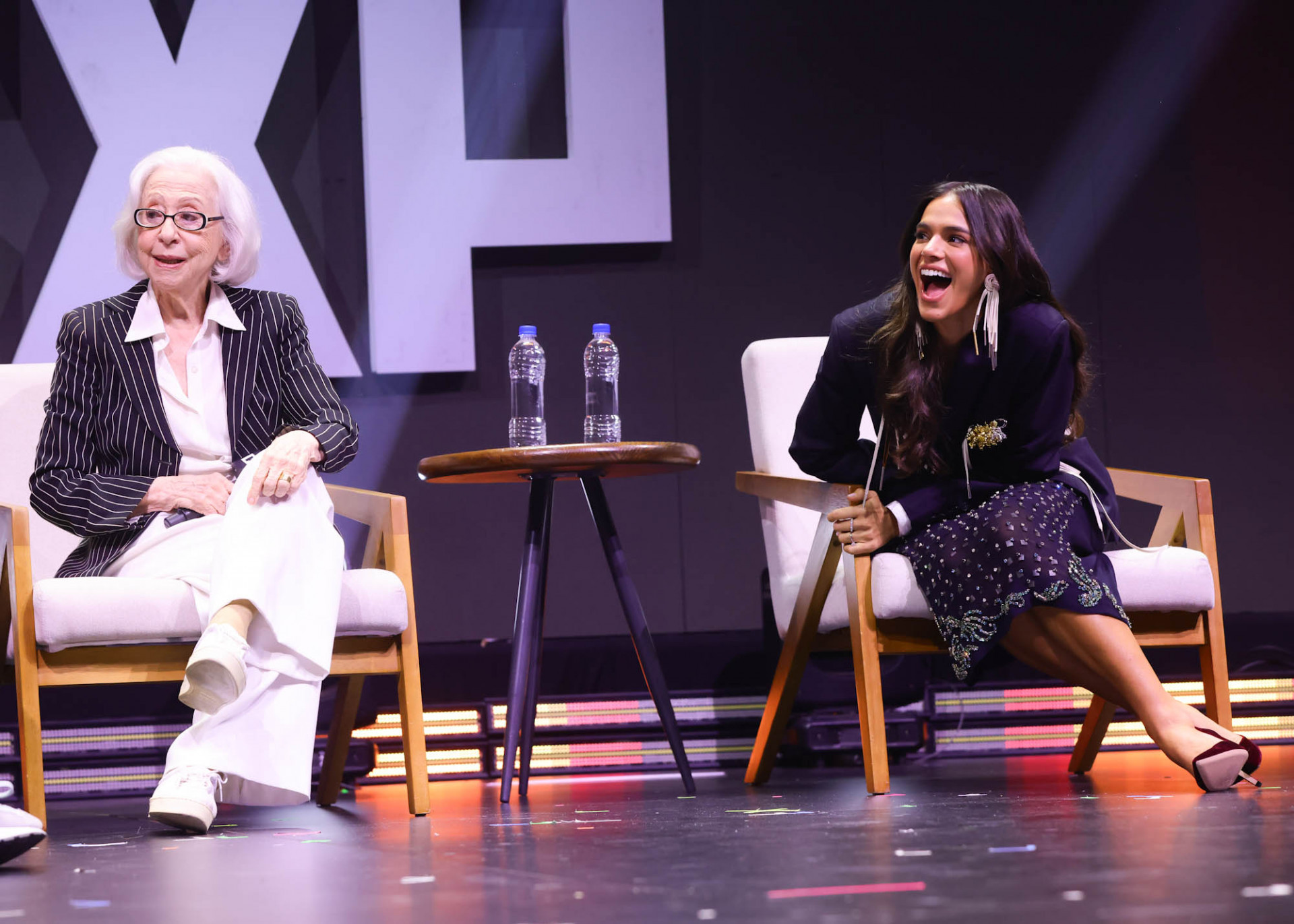 Fernanda Montenegro e Bruna Marquezine em painel da CCXP - Manuela Scarpa/Brazil News