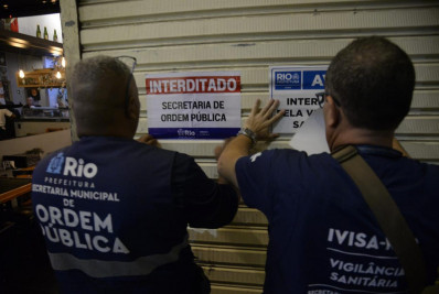 Seop e Vigilância Sanitária interditam três restaurantes em Botafogo