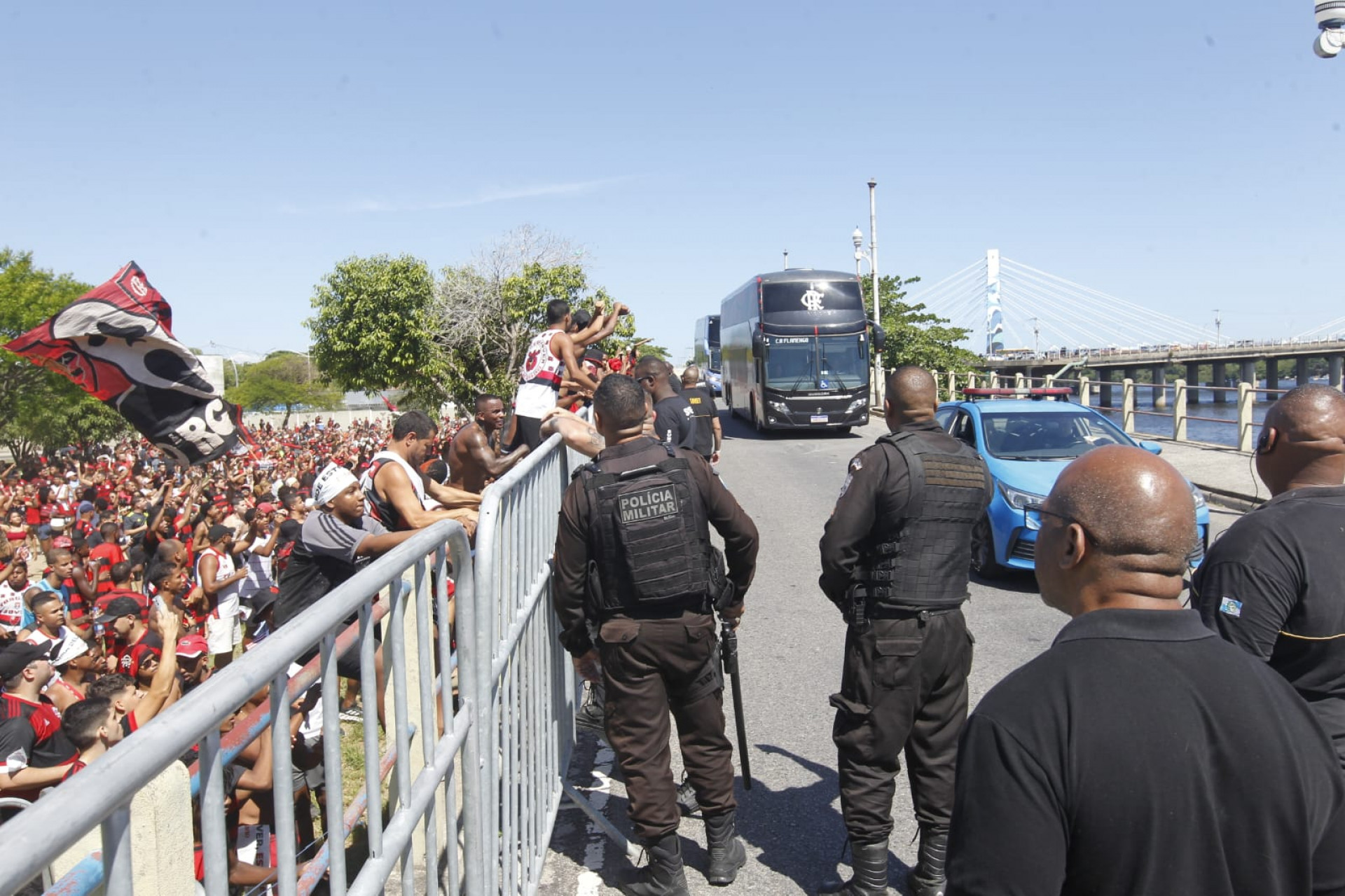 Pol&iacute;cia Militar precisou trabalhar para reestabelecer a ordem durante o evento - Reginaldo Pimenta / Ag&ecirc;ncia O Dia