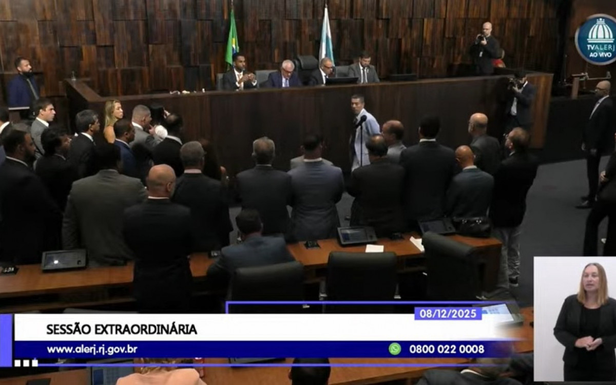 Alerj vota em sessão extraordinária sobre a prisão de Rodrigo Bacellar