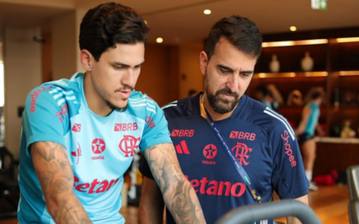 Pedro não foi a campo nesta segunda-feira (8) e realizou apenas trabalhos na academia