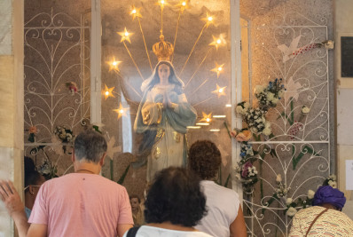 Fiéis celebram Dia de Nossa Senhora da Conceição em paróquia: 'Vemos milagres'