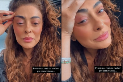 Juliana Paes cita preguiça em meio à preparação para Carnaval