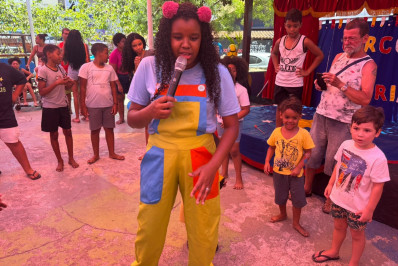 Sábado de alegria para a garotada do Gradim