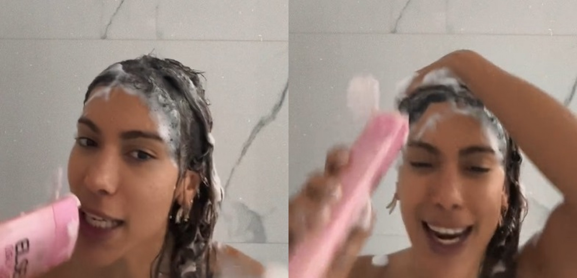 Anitta se divertiu em banho ao som de novo single  - Reprodução/Instagram 