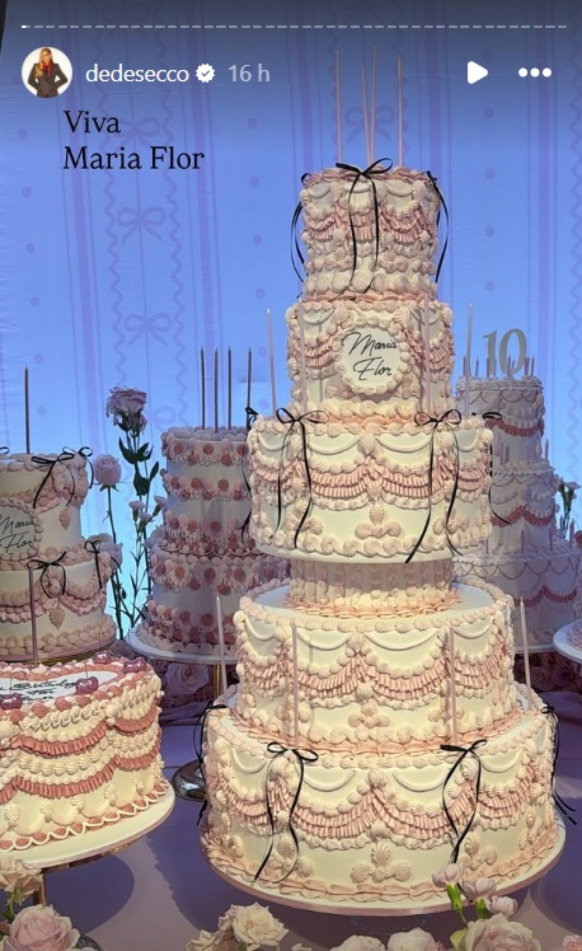 O bolo principal - Reprodução / Instagram