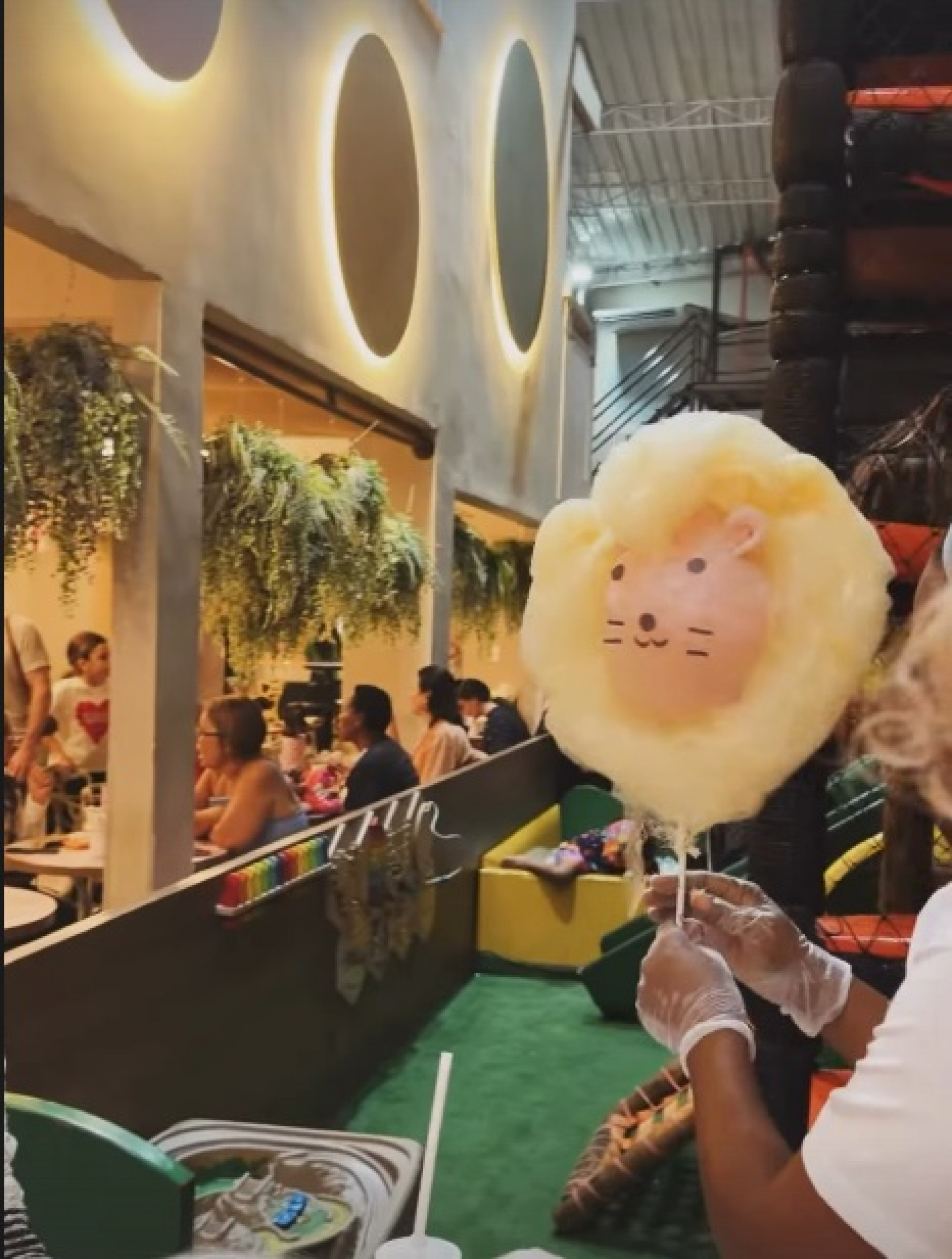 Algodão doce com forma de leão - Reprodução / Instagram