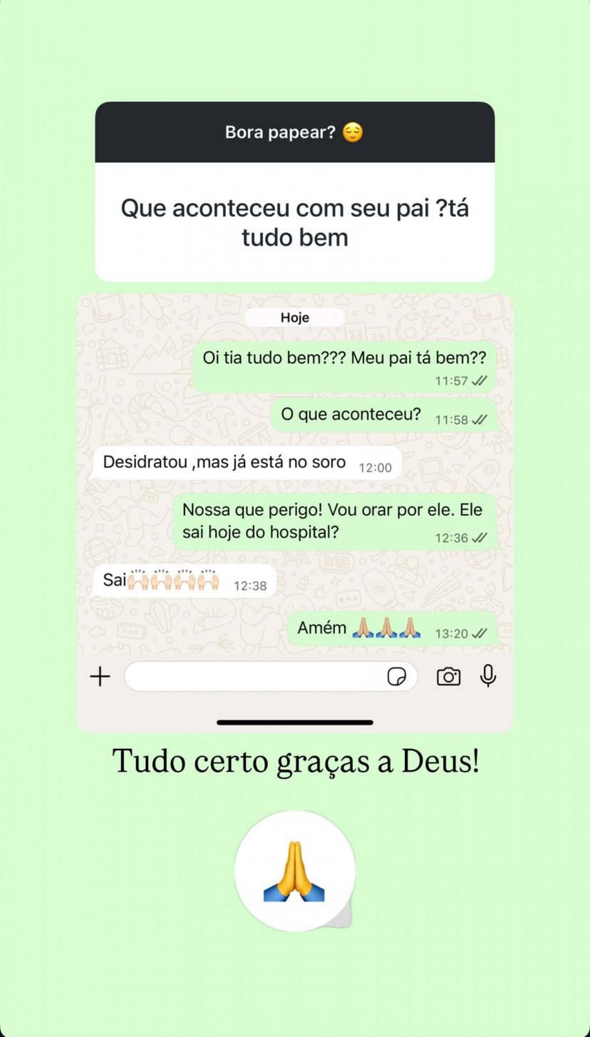 Conversa entre Jéssica e Poliana - Reprodução/Instagram