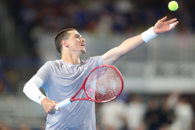 João Fonseca brinca após amistoso com Alcaraz: 'Deixei ele ganhar'