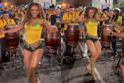Vídeo! Mayara Lima brilha em ensaio de rua da Paraíso do Tuiuti