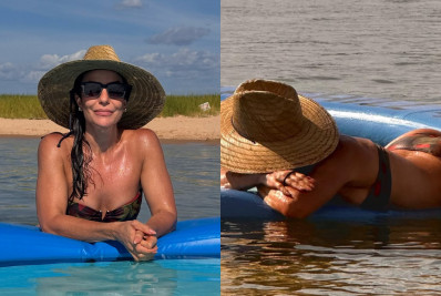 De biquíni, Ivete Sangalo exibe bumbum em dia de sol na Bahia