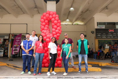 Saúde chega antes do embarque no Terminal Rodoviário de Casimiro