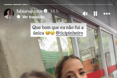 Fabiana Justus e Ticiane Pinheiro esquecem apresentação das filhas na escola