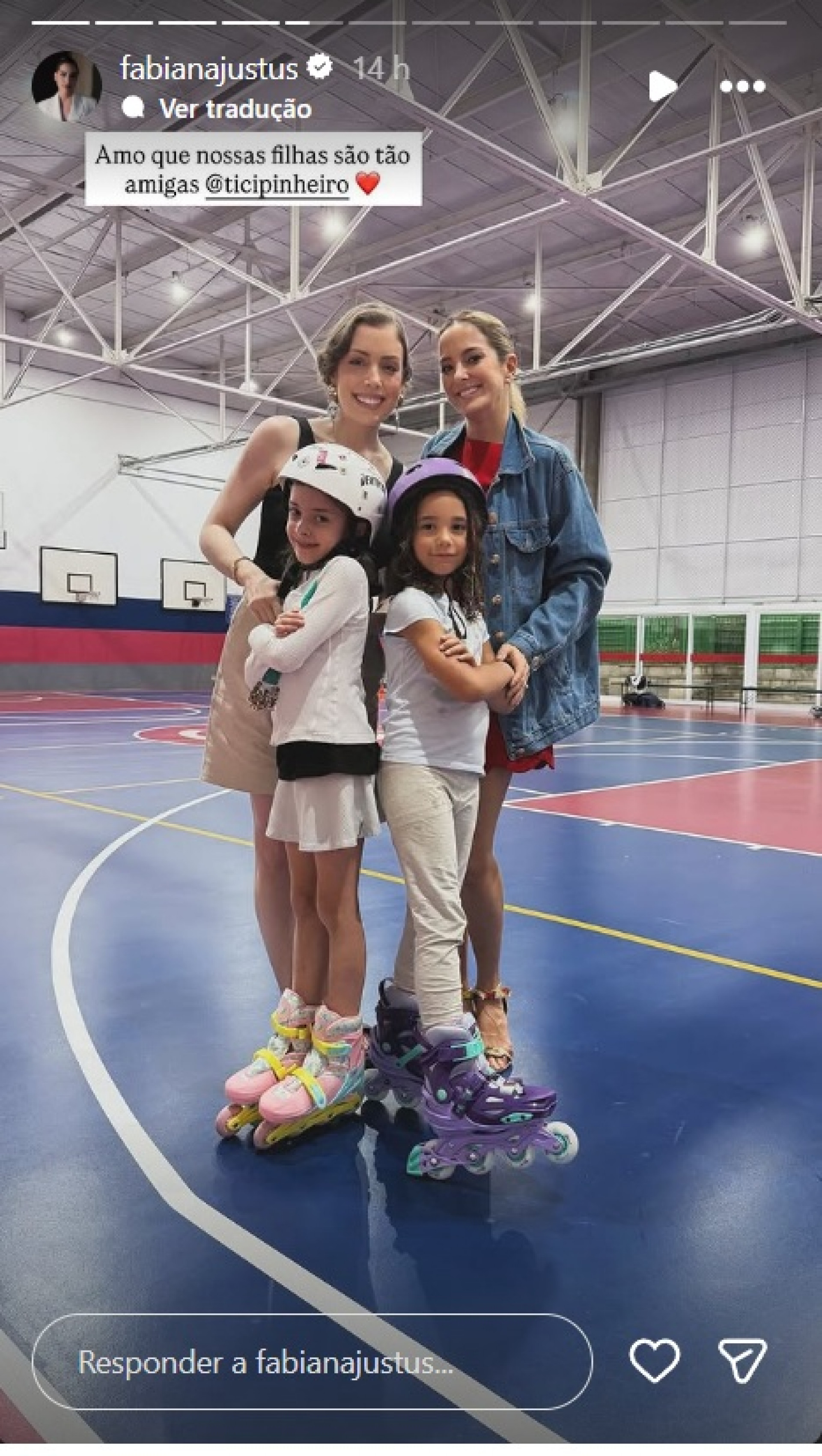 Fabiana Justus, Chiara, Ticiane Pinheiro e Manu - Reprodução / Instagram