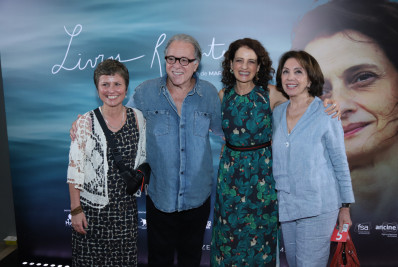 Tony Ramos e outras celebridades prestigiam pré-estreia de filme estrelado por Denise Fraga 