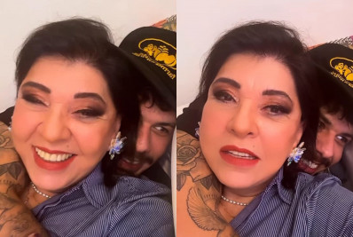 Roberta Miranda surge agarradinha com Zé Felipe e brinca com Ana Castela: 'Aqui só não tem sexo'