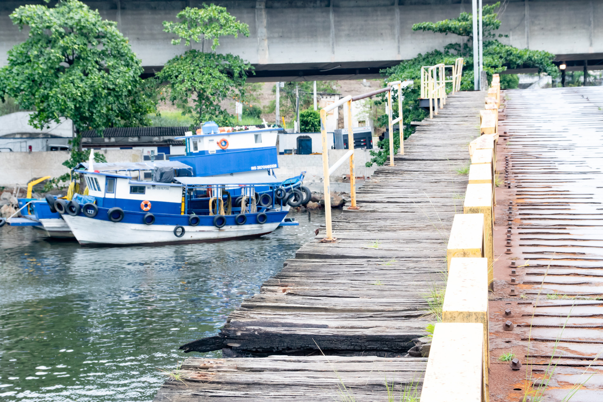 Ponte de madeira na Ilha da Concei&ccedil;&atilde;o, em Niter&oacute;i, tem risco de queda - Arquivo/ &Eacute;rica Martin/Ag&ecirc;ncia O Dia