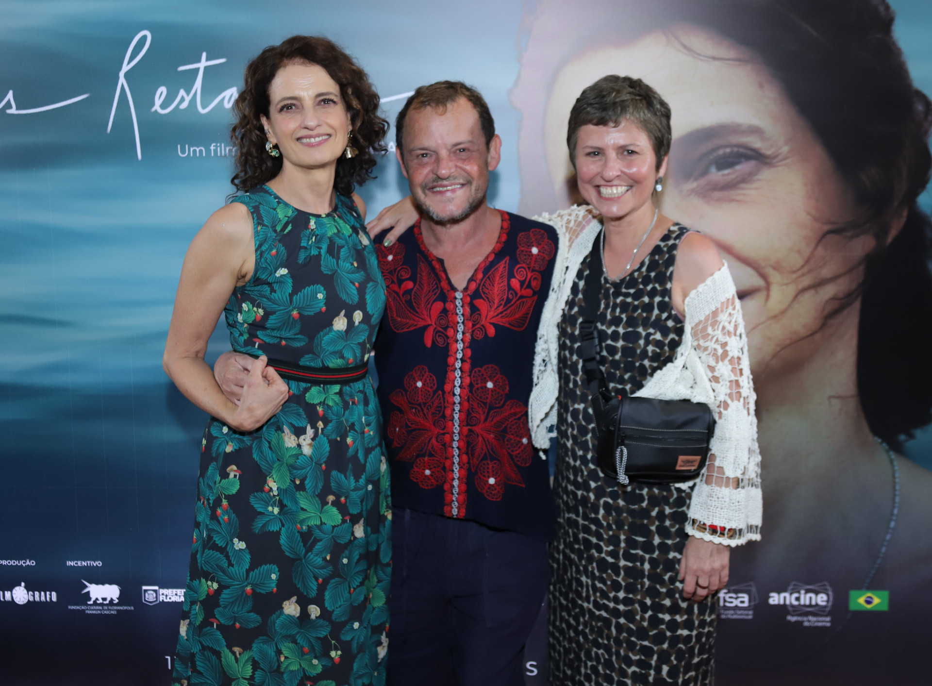 Denise Fraga, Matheus Nachtergaele e a diretora Márcia Paraíso  - Thiago Mattos / Brazil News