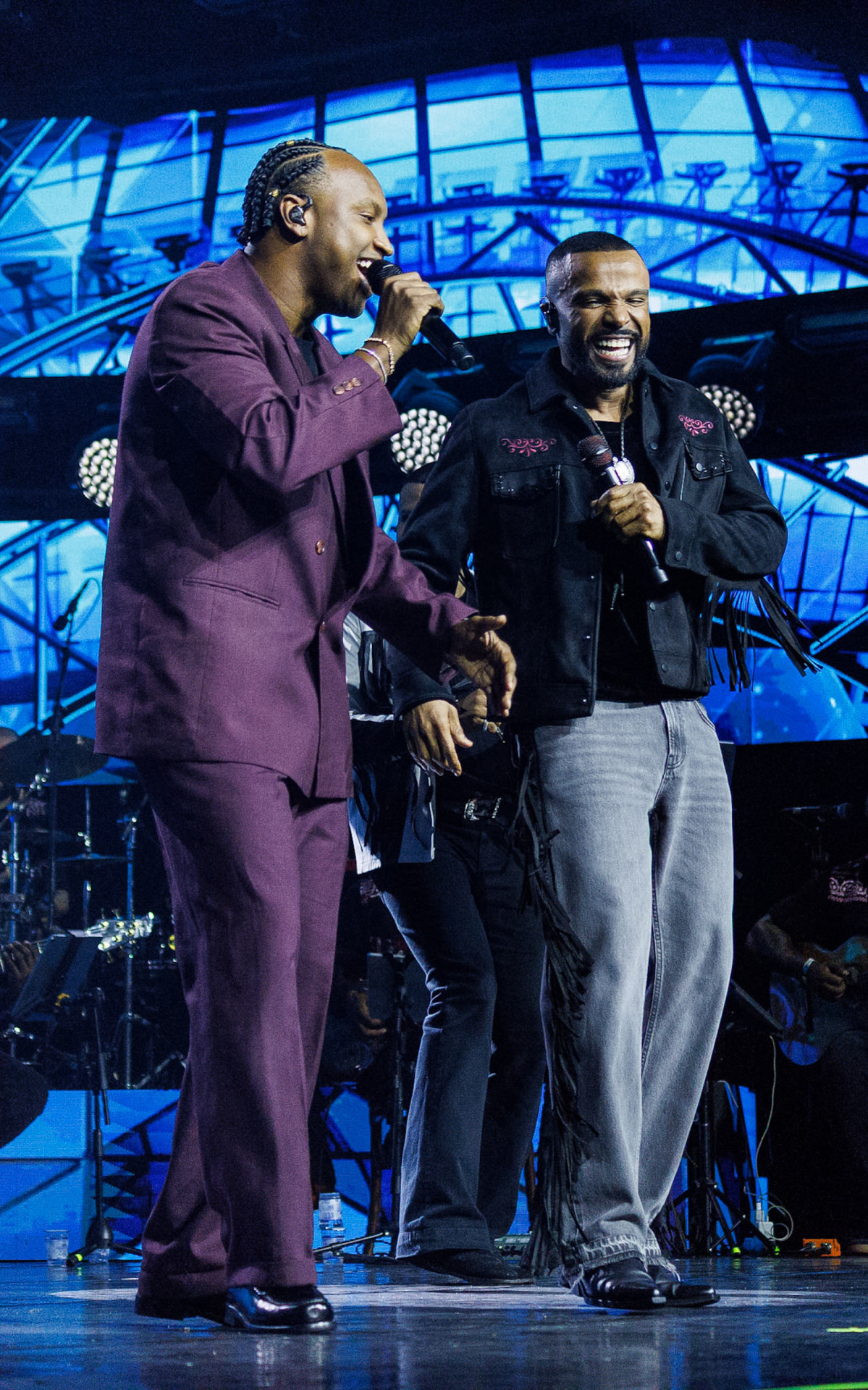 Thiaguinho participa da gravação do especial \'Pagonejo Bão\', de Alexandre Pires, em São Paulo