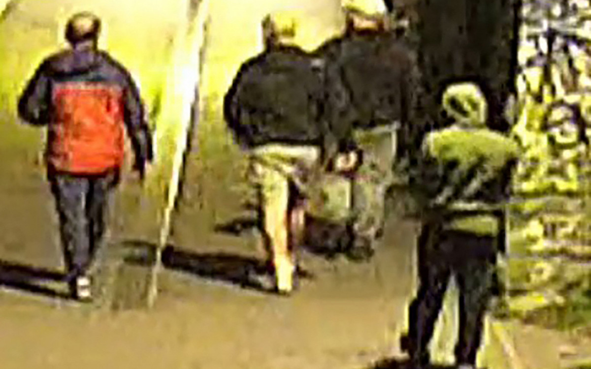 Imagens de câmeras de segurança mostra homens carregando bolsas após roubo em museu - AFP