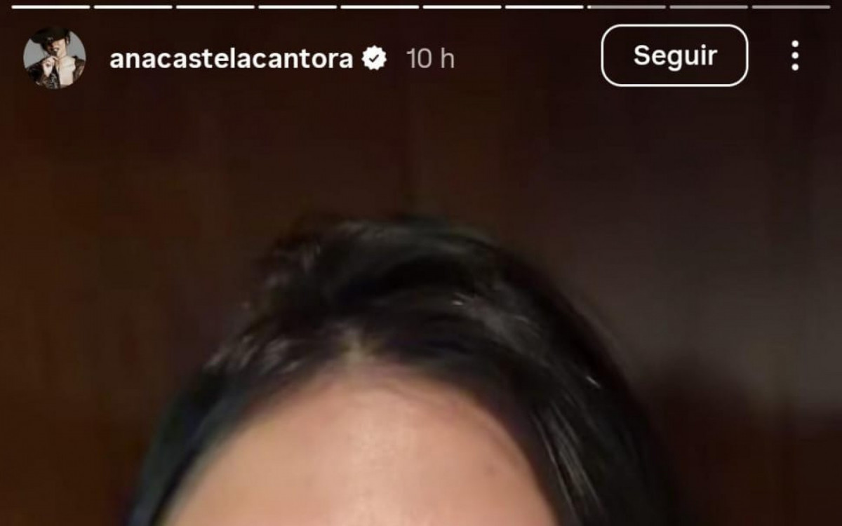 Ana Castela revela que está com conjuntivite