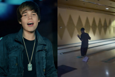 Justin Bieber revisita pista de boliche do clipe de 'Baby' e canta hit