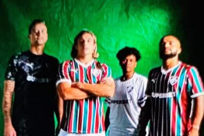 Vaza imagem que mostra novos uniformes do Fluminense