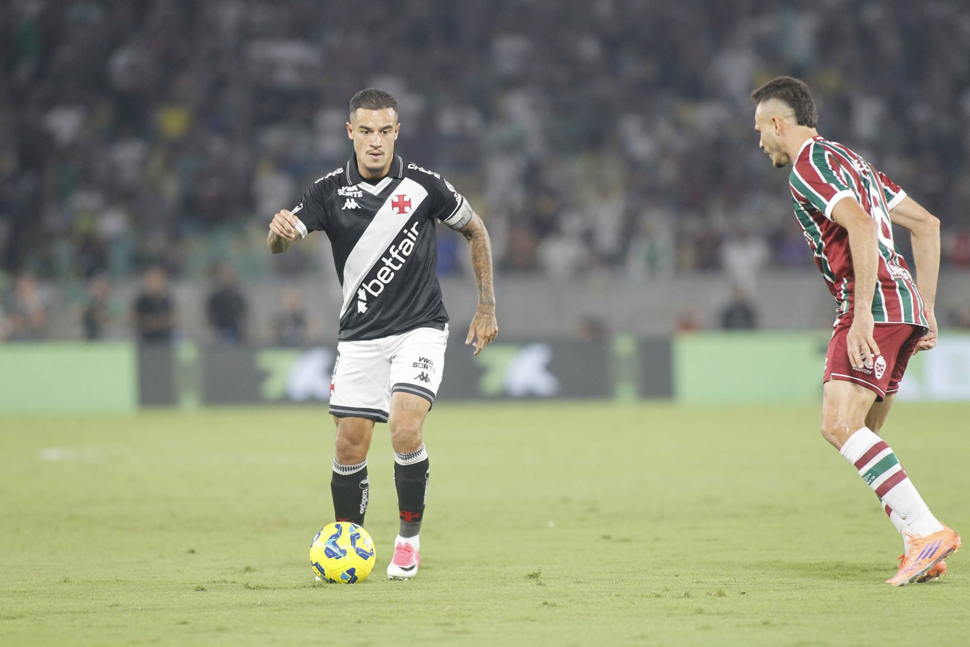 Partida entre Vasco x Fluminense, válida pelo jogo de ida da semifinal da Copa do Brasil, realizada no estádio Maracanã, no Rio de Janeiro, na noite desta quinta-feira (11).  - Reginaldo Pimenta/Agência O Dia